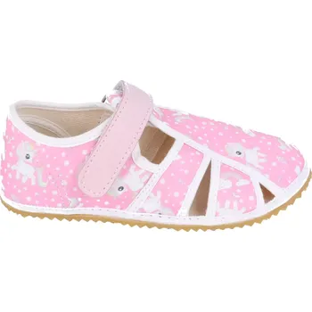Dívčí bačkory Jonap papučky Home new - růžové jednorožec 33