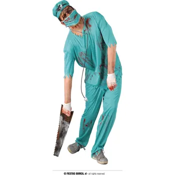 Karnevalový kostým Fiestas Guirca Kostým chirurg - ZOMBIE - velikost L - 52/54