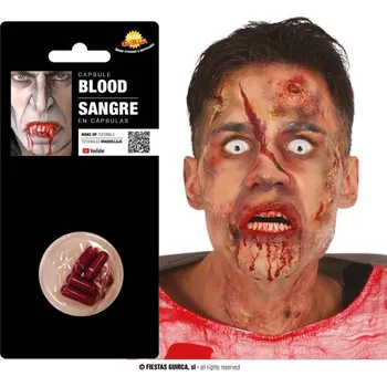 Karnevalový doplněk Fiestas Guirca Krev v kapslích 6ks