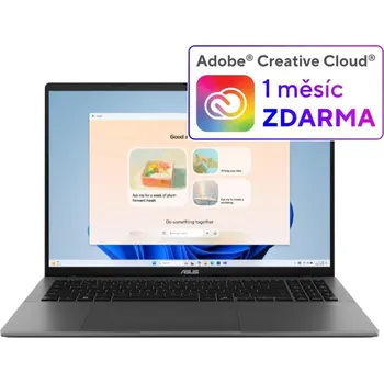 Notebook ASUS NTB Vivobook S 16 (S3607CA-RP020W), Ultra 7-255H, 16" 1920 x 1200, 16GB, 512GB SSD, Intel Graphics, W11 Home, Gray
