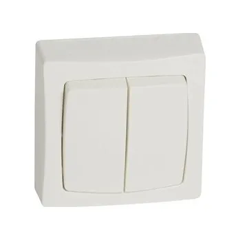 vypínač Dvojitý vypínač Klasik Legrand bílý 086020