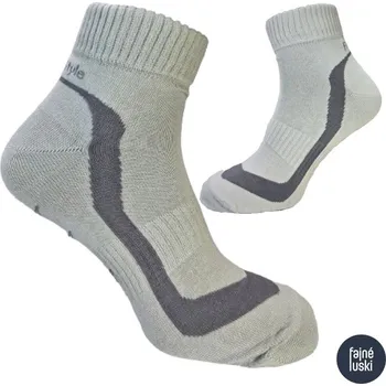 Pánské ponožky Pánské kotníkové ponožky Freestyle stříbrné vlákno 42-43 šedá