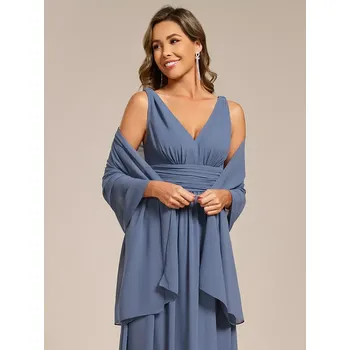 Šála Ever Pretty přehoz přes ramena modrá džíns