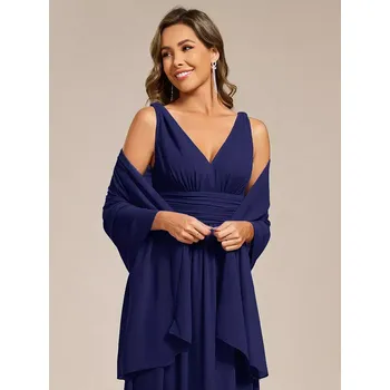 Šála Ever Pretty přehoz přes ramena modrá