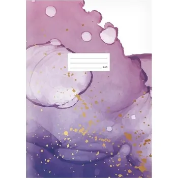 Sešit Školní sešit Lux A4 445, čtvereček, 40 listů, fialové skvrny