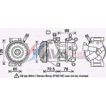 Kompresor klimatizace Kompresor, klimatizace AGB 81B1KS-1