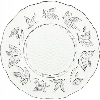 Talíř VILLA ITALIA Skleněný dezertní talířek 21 cm VELIA