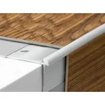 Profilteam schodová lišta vnější pro obložení schodů podlahou do 3 mm, 38x25x2700 Stříbrná E01