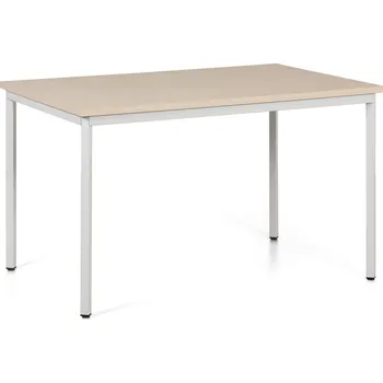 Jídelní stůl Jídelní stůl TRIVIA, 120x80 cm, šedá podnož, bříza