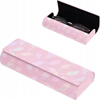 Pouzdro na brýle Dámské POUZDRO NA BRÝLE dioptrické sluneční Holografická Pírka