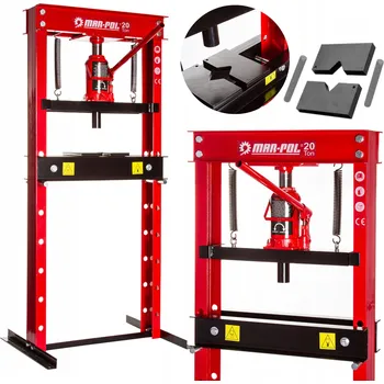 Dílenský lis HYDRAULICKÝ LIS 20T DÍLENSKÝ RUČNÍ S PUMPOU, VÁLCEM A 2x PLATO