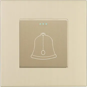 Zvonek na kolo ZVONEK KLASICKÝ TLAČÍTKOVÝ SPÍNAČ NA ZEĎ MECHANICKÝ PLASTOVÝ