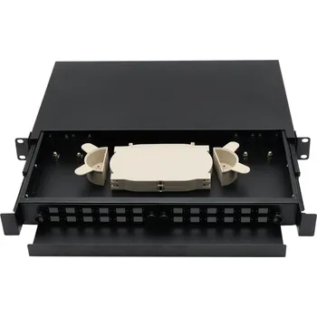 Serverovna XtendLan 19" optický rozvaděč, 24x SC simplex nebo 24x LC duplex, výsuvný
