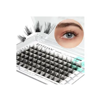 Umělé řasy BEYELIAN 72 ks 10-16mm smíšené prodlužování řas DIY umělé řasy pro osobní použití doma