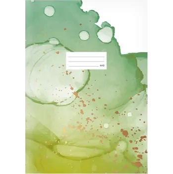 Sešit Školní sešit Lux A4 445, čtvereček, 40 listů, zelené skvrny