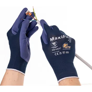 Pracovní rukavice ATG Rukavice ATG MaxiFlex Elite 34-274, máčené A3099/V1/08 8 pro výdejní automaty Modrá odstíny
