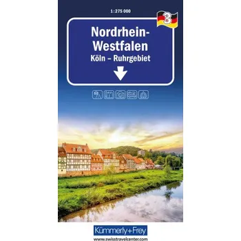 Kümmerly+Frey Regional-Strassenkarte 3 Nordrhein-Westfalen 1:275.000 (EN)