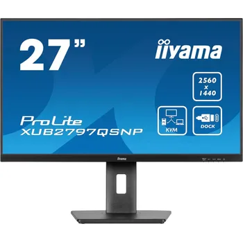 Monitor iiyama iiyama ProLite/XUB2797QSNP-B1/27"/IPS/QHD/100Hz/1ms/Black/3R