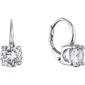 Šperk EVOLUTION GROUP CZ Stříbrné visací náušnice se zirkony - 11633.1