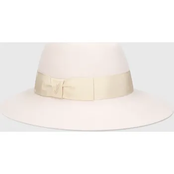 Šála Borsalino Dámský béžový klobouk s béžovou stuhou - široká krempa Claudette Velikost: 59 cm (L)