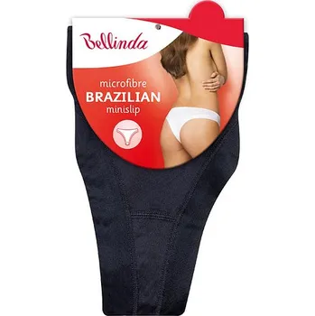 Kalhotky Dámské kalhotky brazilky BRAZILIAN MINISLIP - BELLINDA - černá S/M