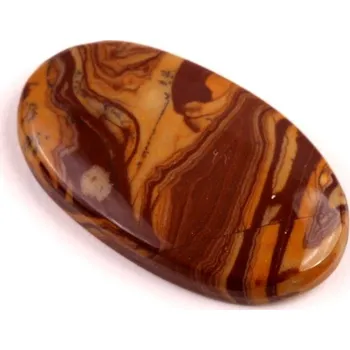 Korálek Kabošon Outback Jaspis č.4165 (39x22x6mm)