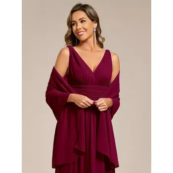 Šála Ever Pretty přehoz přes ramena vínová