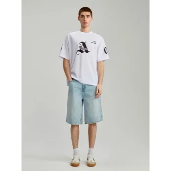 Pánské kalhoty Džínové kraťasy - 34 - House - modrý - 656EX-50J