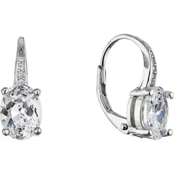 Šperk EVOLUTION GROUP CZ Stříbrné náušnice visací oválky - 11632.1