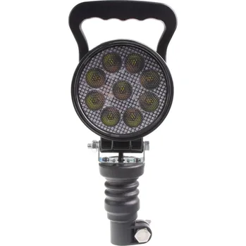 Pracovní světlo LED světlo kulaté, bílé/oranžové, 9x3W/9x1W, ø114mm, na hrot, ECE R10