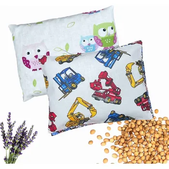 Polštář Nahřívací polštářek třešňový s levandulí 20 x 15 - dětský Vzor: sovičky, Dárkové balení: ne