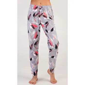 Pánské pyžamo Vienetta Dámské pyžamové kalhoty Lucie: šedá XL