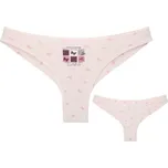 Donella Dámské kalhotky Motýlci: světle růžová M
