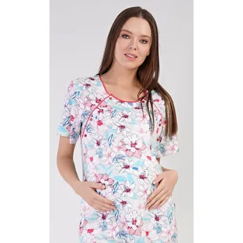 Dámská noční košile Vienetta Dámská noční košile mateřská Ellie: lososová S