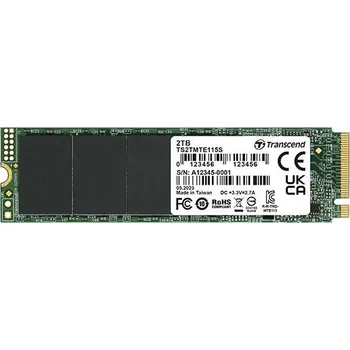 SSD disk Transcend TRANSCEND SSD 115S 250GB, M.2 2280, PCIe Gen3x4, NVMe, TLC, bez DRAM