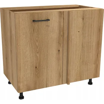Kuchyňská skříňka Rohová spodní kuchyňská skříňka 105 CAPRI, korpus Dub Evoke, dvířka Dub Evoke