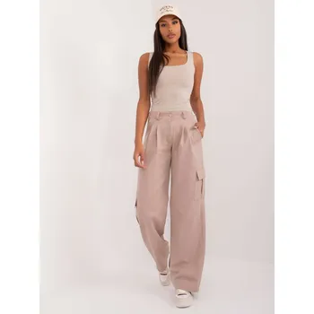 Béžové cargo kalhoty LK-