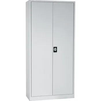 Policová skříň Kovová spisová skříň Manutan Expert, 4 police, 195 x 92 x 42 cm, šedá + Prodloužená záruka na 10 let