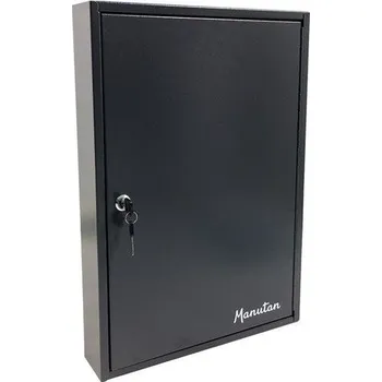 Skříňka na nářadí Skříňka na klíče Manutan Expert, 100 háčků, tmavě šedá + Prodloužená záruka na 10 let