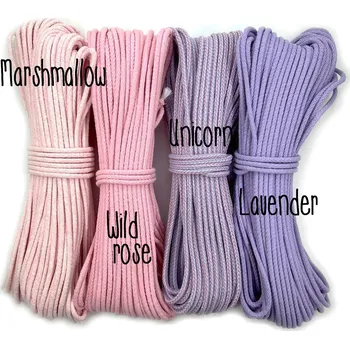 Příze VEĽKÁvlna VEL'KÁ vlna šňůry na šití 6mm Marshmallow