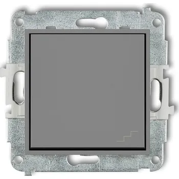 vypínač Schodišťový vypínač pod omítku Karlik, odstíny šedé 27MWP-3
