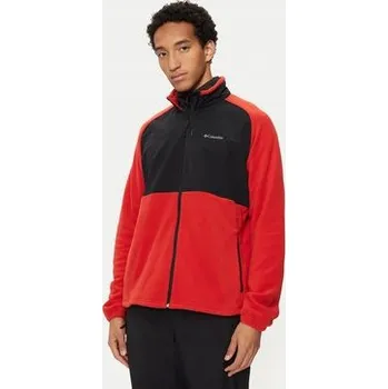 Pánská mikina Columbia Fleecová Mikina bunda červená, vel. XL