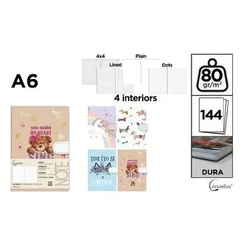 Set školních potřeb Notatnik A6/144K magnes MIX (pl, 2000, Cervantes)