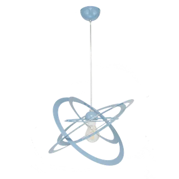 Light for home - Závěsné svítidlo 2005/1PN SFERIS, 1xE27/60W, modrá pastelová, 1xE27/60W, E27, modrá pastelová