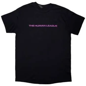 Pánské tričko Merch The Human League: The Human League Unisex T-shirt: Generations Tour '24 Text (back Print) (black) (x-large) XL