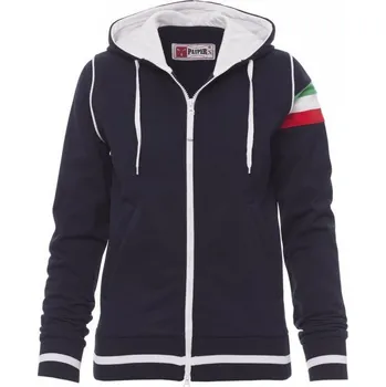 Dámská mikina Payperwear Sportovní dámská mikina Kansas s italskou trikolórou na průramku Barva: modrá námořní - bílá, Velikost: L