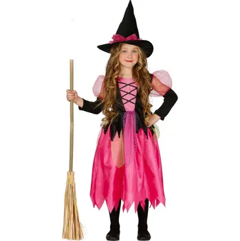 Karnevalový kostým Fiestas Guirca Kostým růžová čarodějnice - věk 5 - 6 roků - 110 - 115 cm