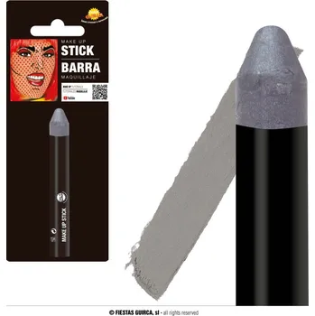 Karnevalový doplněk Fiestas Guirca Kosmetická barevná tužka - líčidlo stříbrné