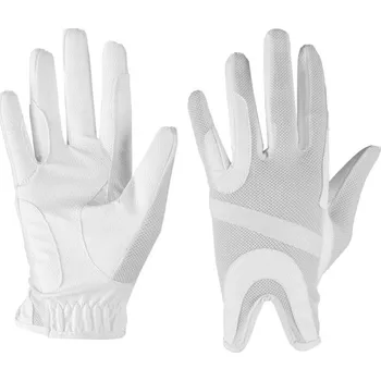 Jezdecké rukavice Letní rukavice s třpytivým páskem Horka Barva: bílá, Velikost: XL