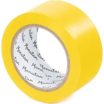 Vyznačovací páska na podlahy, šířka 50 mm, žlutá - Manutan Expert + Prodloužená záruka na 10 let